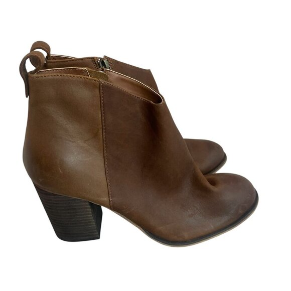 BP Lance-Lea Brown Booties High Heel Round Toe Block Heel Size 10 Women's - Picture 6 of 9